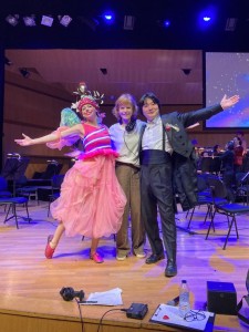 Entourée de Sandra Meunier (Anabelle) et du Maestro Kazuki Yamada